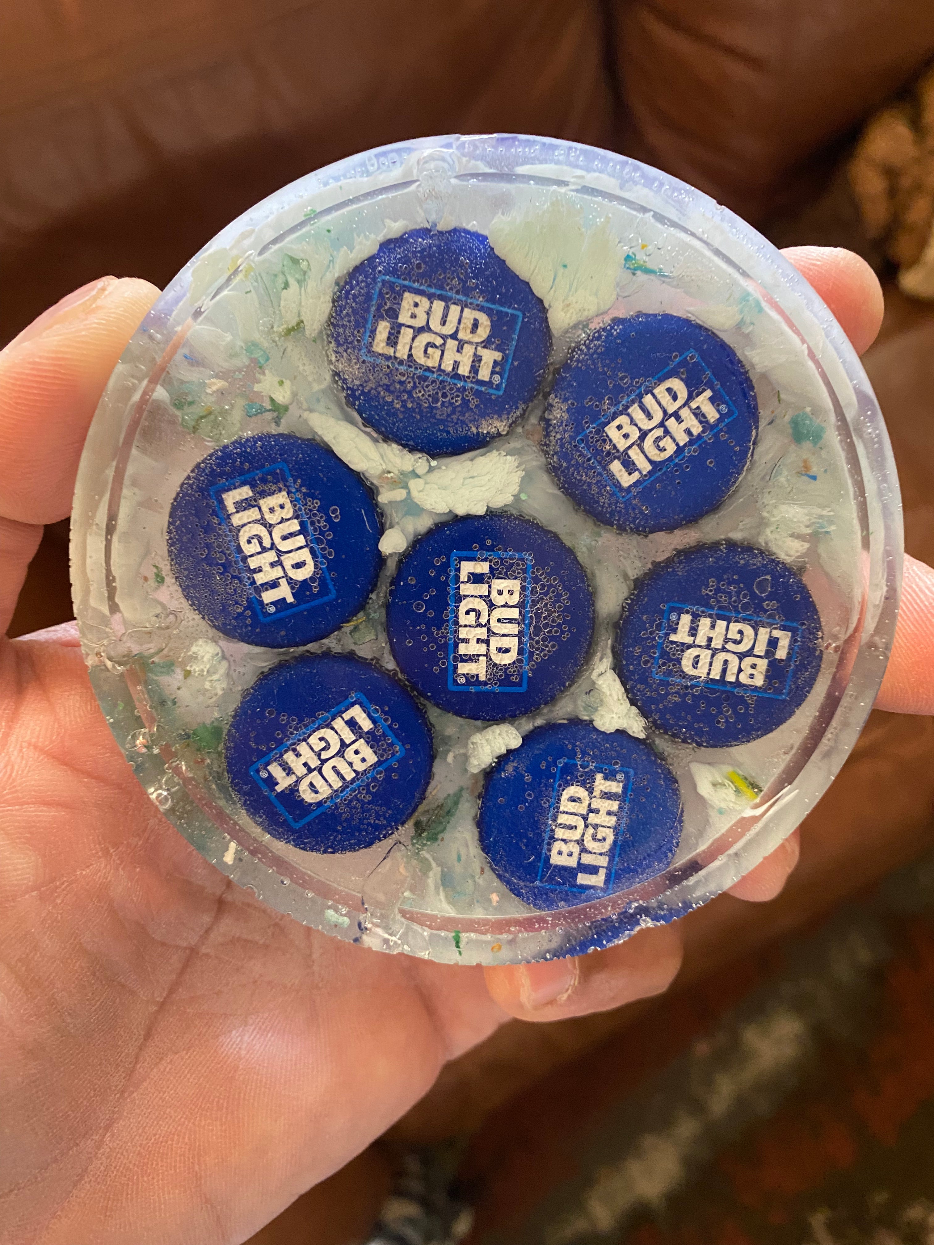 Upcycled Resin Coasters - Limited Edition Bud Light!